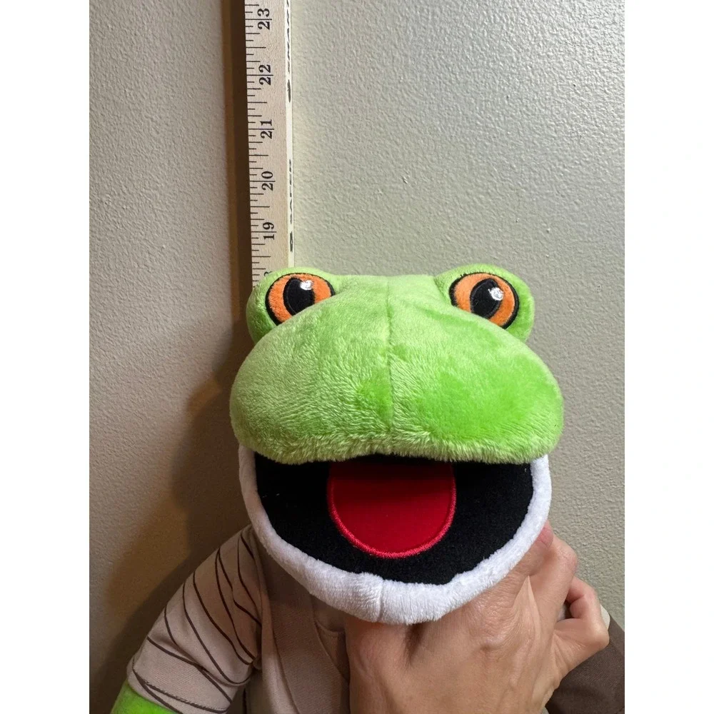 Build-A-Bear Star Wars Jedi Frog Plush Green Orange 18 inch Stuffed Animal Toy